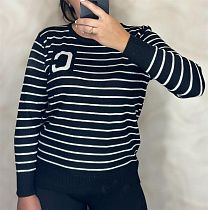 Свитер Shipi 24032 black-white - делук
