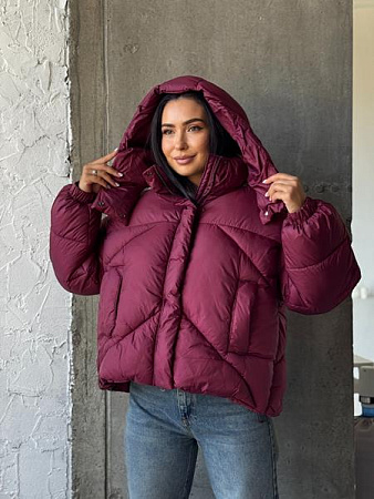 Пуховик Trend 2543 wine - делук