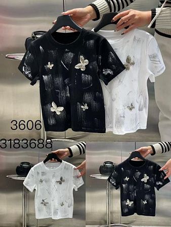 Футболка Delfinka 3606 black - делук