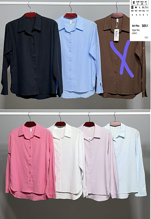 Рубашка Base A305 black - делук