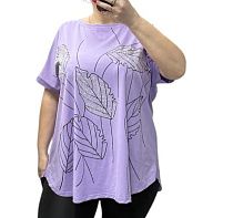 Футболка Elena&Vika 25009 lilac Футболка Elena&Vika 25009 lilac - делук