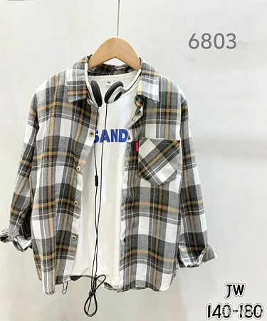 Рубашка Flong 6803 grey - делук