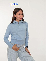 Свитер Fsn 0886 l.blue - делук