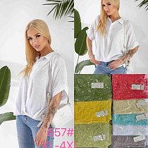 Блузка Jjf 657 beige - делук