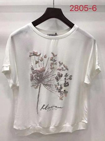 Футболка Lida 2805-6 white - делук
