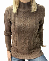 Свитер Elena&Vika 24031 brown - делук