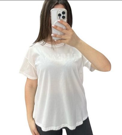 Футболка Elena&Vika 25052 white - делук