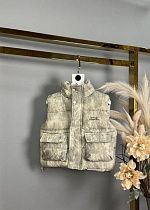 Жилетка Delfinka 8159 beige - делук
