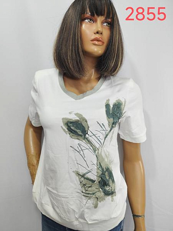 Футболка Lida 2855 white - делук