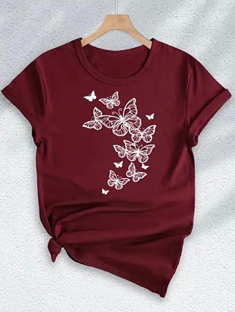 Футболка Alia AL41 wine - делук