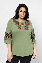 Вышиванка Global GL157 khaki - делук