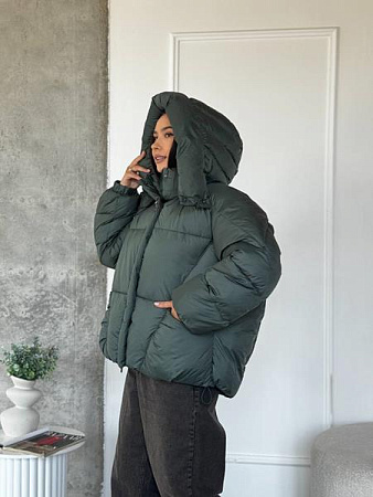 Пуховик Trend 2538 green - делук