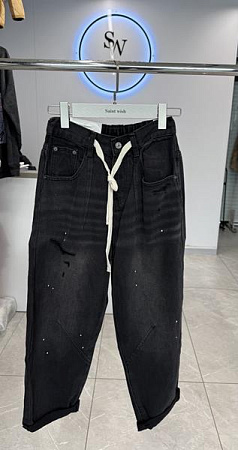 Джинсы Saint Wish 1816-1 black - делук