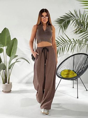 Штаны Спорт Loren 707 brown - делук