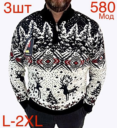 Свитер Надийка ND328-580 black - делук