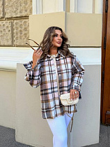 Рубашка Femzone 1134 brown Рубашка Femzone 1134 brown - делук