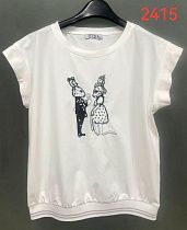 Футболка Lida 2415 white - делук