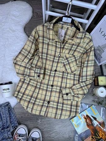 Рубашка Arina 2480 beige - делук