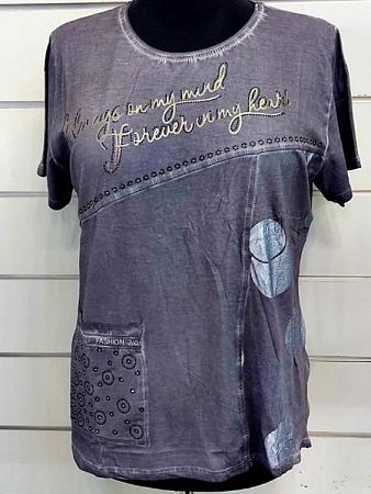 Футболка Julia JL105 navy - делук