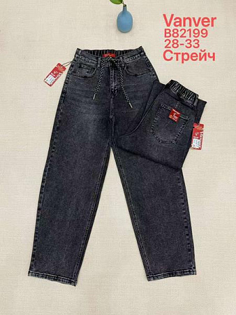 Джинсы Vanver B82199 d.grey - делук