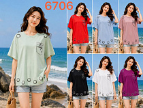 Футболка Gertie 6706 mix - делук