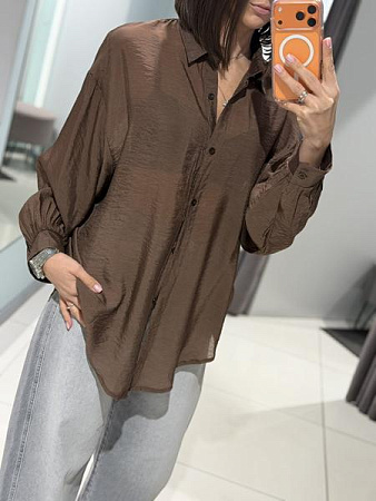 Рубашка Comod 313 chocolate - делук