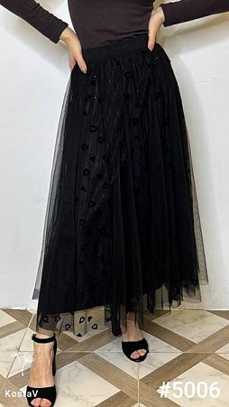 Юбка Kosta 5006 black - делук