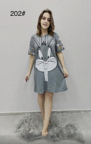 Ночнушка Anion 202 grey - делук