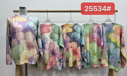 Свитер Elena&Vika 25534 green - делук