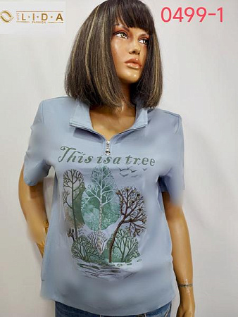 Футболка Lida 0499-1 l.blue - делук