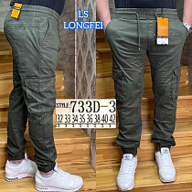 Штаны Ls Longfey 733D-3 khaki - делук