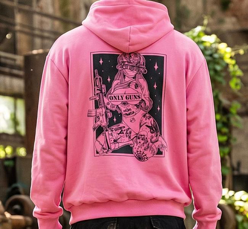 Худи Madoka 1480 pink - делук