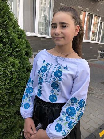 Вышиванка Moda School M17 white - делук