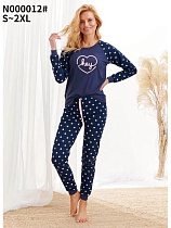 Пижама Brilliant B000012 navy - делук