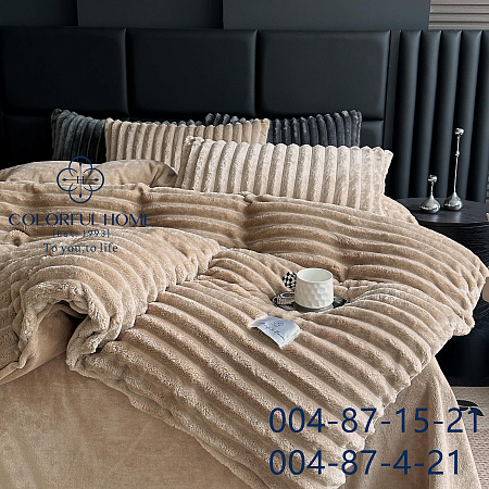 Постіль велюрова Шарпей 4 см 004-87-4-21 beige - делук