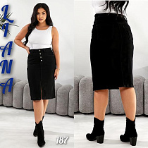 Юбка Liana Denim 187 black - делук