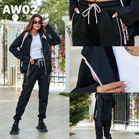 Костюм Спорт Ale-Ate AW02 black - делук