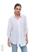 Рубашка No Brand 505 white - делук