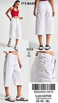 Бриджи Jeans Style 3458-2 white - делук