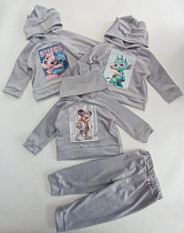 Костюм Спорт Meloria ML7651 grey stitch - делук