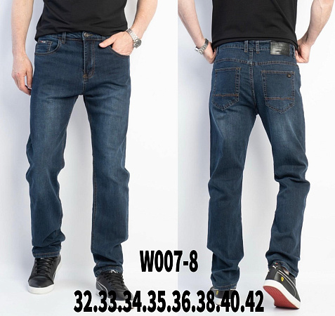 Джинсы God Baron W007-8 blue - делук