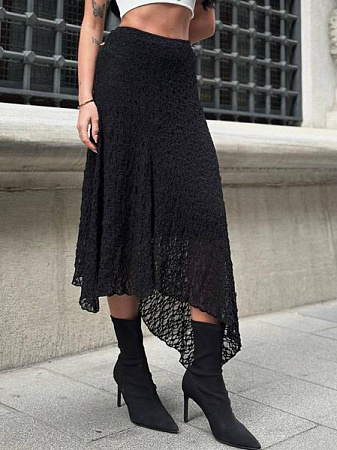 Юбка Little Secret SA357 black - делук