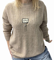 Свитер Elena&Vika 25416 beige - делук