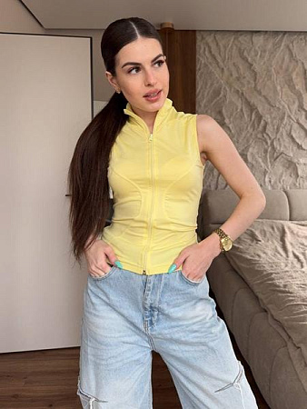 Футболка Arina 1693 yellow - делук
