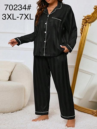 Пижама Brilliant B70234 black - делук