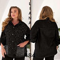 Рубашка Liana Denim 483-1 black - делук