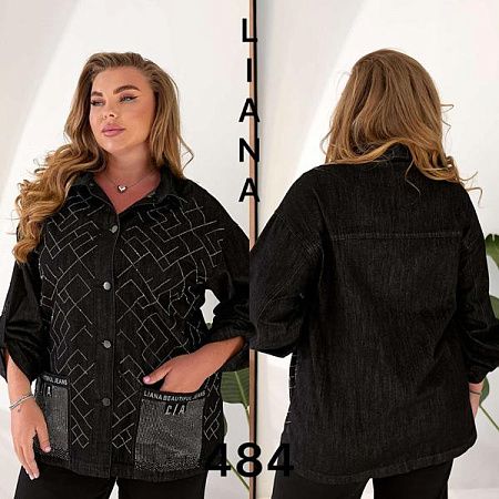 Рубашка Liana Denim 483-1 black - делук