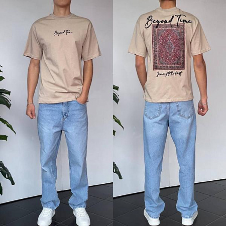 Футболка I8Denim 90577 beige - делук