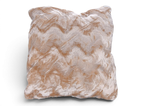 Подушка Obuv Ok2 Плюш зігзаг (99151-1) молочний - делук