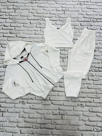 Костюм Спорт Yulichka 109 white - делук